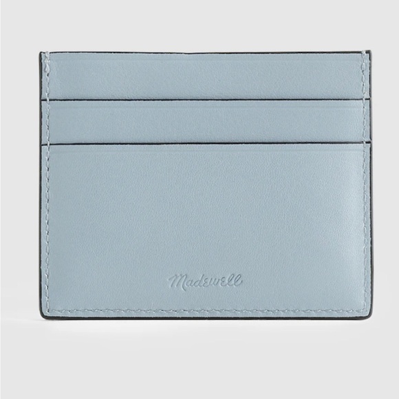 Madewell NWT 100% Leather The Card Case in Terrace Blue - Picture 2 of 4